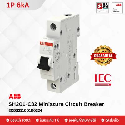 ABB Miniature Circuit Breaker SH201-C 32A 1P 6KA