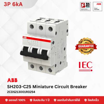 ABB Miniature Circuit Breaker SH203-C 25A 3P 6KA