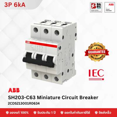 ABB Miniature Circuit Breaker SH203-C 63A 3P 6KA