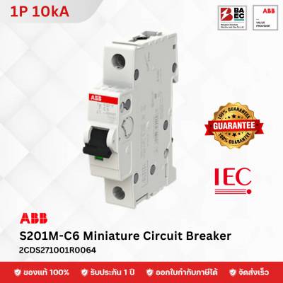 ABB Miniature Circuit Breaker S201M-C 6A 1P 10KA