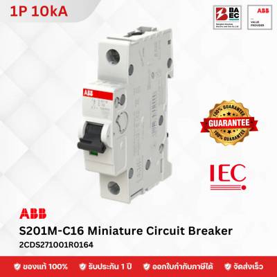 ABB Miniature Circuit Breaker S201M-C 16A 1P 10KA