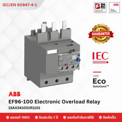 ABB Electronic Overload Relay EF96-100 (for AF09–AF750 Contactors)