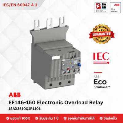 ABB Electronic Overload Relay EF146-150 (for AF09–AF750 Contactors)