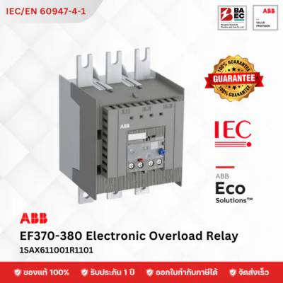 ABB Electronic Overload Relay EF370-380 (for AF09–AF750 Contactors)